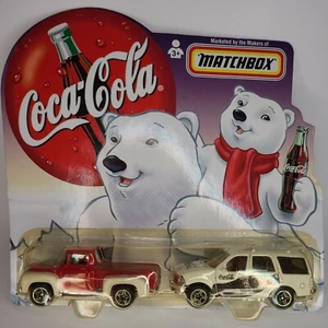 MATCHBOX Vintage 1999 Coca Cola Polar Bear 1956 Ford Pickup & 1998 Expedition - Picture 1 of 8
