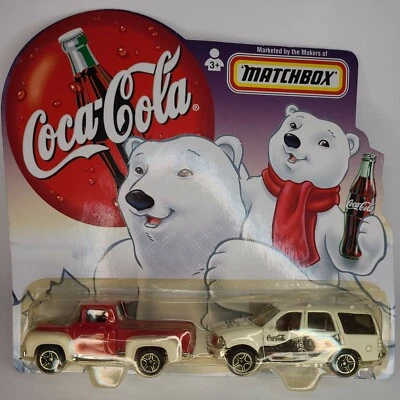MATCHBOX Vintage 1999 Coca Cola Polar Bear 1956 Ford Pickup & 1998 Expedition - Image 1 of 4