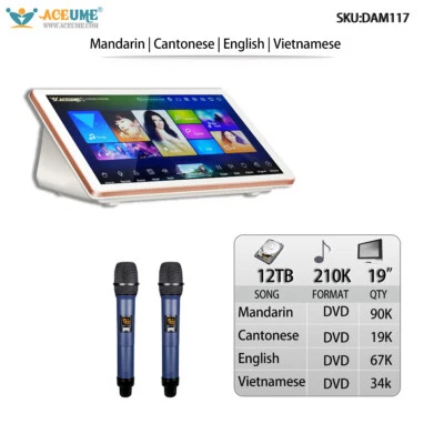 12TB HDD 210K English Songs 19" Desktop Touch screen karaoke player - Image 1 of 4