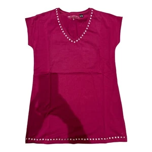 Camiseta mujer camiseta mujer vestido camisero camiseta larga bpc rosa NUEVO talla S - Imagen 1 de 1