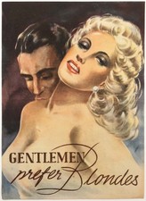 RSI “GENTELMEN PREFER BLONDES” volantino di propaganda Rep. Sociale Italiana