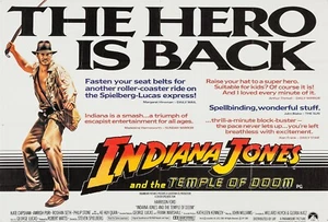 NEW Indiana Jones & the Temple of Doom Poster Print Canvas FREE SHIPPING - Picture 1 of 4