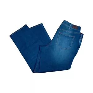Lands End Womens Plus Size High Rise Straight Leg Jeans Size 18W Devoe Wash NWT - Picture 1 of 17