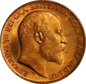Eduardo VII. Penny de bronce. 1910. Freeman 170. - Imagen 1 de 2