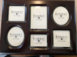 Vintage THE BOMBAY COMPANY Cherry Wood Photo (4x6)/Jewelry Storage Box - Picture 1 of 7