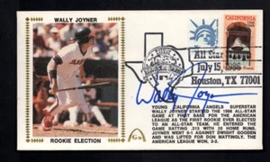 WALLY JOYNER 1986 Signed ROOKIE ELECTION Autograph Auto Cachet Angels - Picture 1 of 2