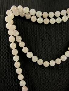co271 - Collar de Cuarzo rosa. *ANUDADO * (95 cm. largo) - Imagen 1 de 2