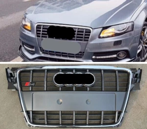 Parachoques delantero Henycomb parrilla para Audi A4 S4 RS4 2009 2010 2011 2012 - Imagen 1 de 4