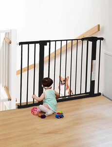 29.5-43.3" Safety Baby Gate Extra Wide, Auto Close Dog Gate for House Doorways S - Picture 1 of 7