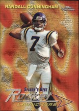 1999 Topps Chrome Season's Best Vikings Football Card #SB6 Randall Cunningham