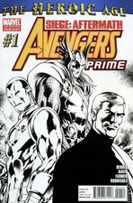 Avengers Prime 1D Davis Variant 3rd Printing VG 2010 Stock Image Low Grade
