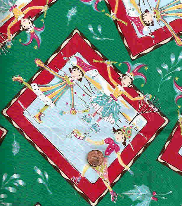 Patines Patinadores Postales Felicia Miller Westminster Invierno Verde Tela Foto 1 de 1