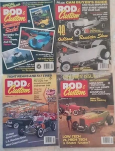 Lot of 6 Rod & Custom Magazines Late 1980s 88 89Ford Chevy Adds Articles Hr20 - Picture 1 of 6