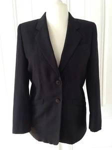 trevira Blazer Jacket 38 Klassisch 19 Schwarz tailliert Figur Viscose - Bild 1 von 9