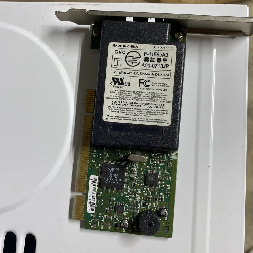 HP Vectra VL5/133 5MT Computer Modem F-1156I/A3 F1156I/A3 Gvc - Image 1 of 1