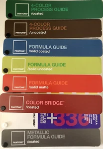 Pantone Set - 8 Fan Decks - Coated & Uncoated - Bridge & Metallic Save $500