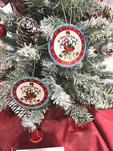 CANDY CANE LANE Ceramic & Metal Ornament, Decor Or Your Tree- Perfect Gift - Picture 1 of 5