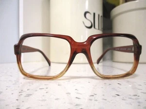 Bronco brown gradient square sunglasses eyeglasses frames 52 20 140 - Picture 1 of 6