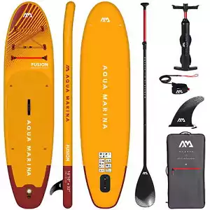 AQUA MARINA FUSION SUP Board Stand Up Paddle aufblasbar Surfboard Paddel - Bild 1 von 11