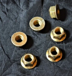 5/16 x 18 Grade 8 Top Lock Hex Nuts, Flanged, Qty. 100 - Picture 1 of 5