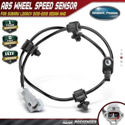 Rear Passenger Side ABS Wheel Speed Sensor for Subaru Legacy 2015-2019 Sedan AWD - Image 1 of 4