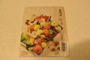 McCall's M6572 Soft Sculpture Mixed Fruit Craft Sewing Pattern - Linda Carr - UC - Picture 1 of 2