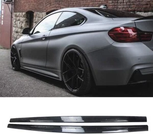 Carbon Fiber Side Skirt M Performance Fit for 2014-2020 BMW 4 Series F32 F33 F36 - Picture 1 of 6