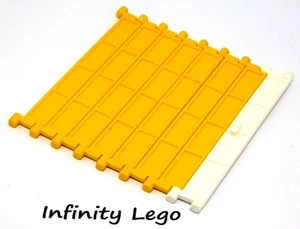 LEGO Garage Roller Door 7 Yellow Sections with 1 White Handle (4218 6369 6391) - Picture 1 of 1