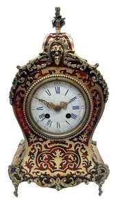 Lovely Boulle ormolu & faux shell Mantel Clock – Ca 1870 - Picture 1 of 9