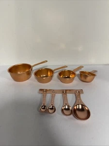Cucharas y tazas medidoras de colección color artesanía ALCOA aluminio color cobre - Imagen 1 de 24