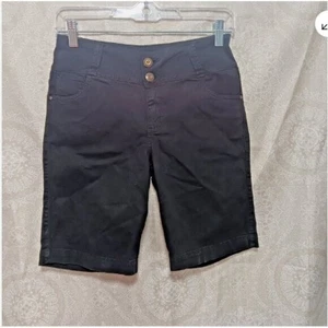 Vintage Rouice 2-4 Women's Black Shorts High Rise Classic Fit Flat Front NWT - Picture 1 of 11