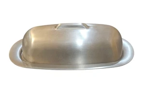 Crate & Barrel 18/8 Stainless Steel Butter Dish Single Bar Preowned - Picture 1 of 5