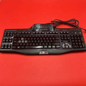 Logitech G510 USB Wired Gaming Keyboard LCD Display Y-U0010 Black TESTED & WORK - Picture 1 of 7