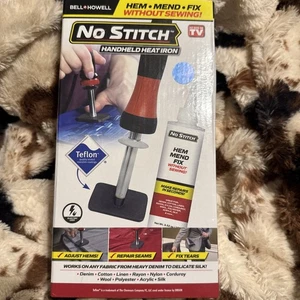 Ferro da stiro termico portatile Bell and Howell senza punto visto in TV orlo fisso cucito NUOVO - Foto 1 di 9