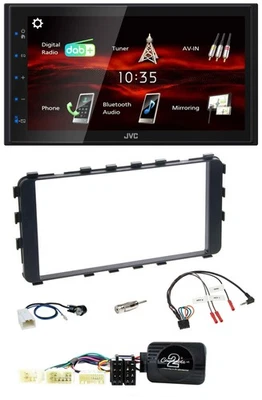 JVC USB Bluetooth Lenkrad DAB 2DIN Autoradio für Toyota Yaris 06-11 OEM-Navi - Bild 1 von 4