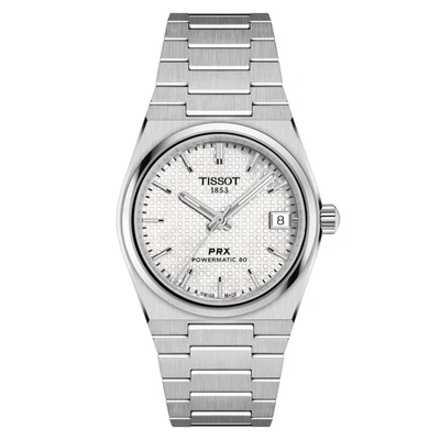 TISSOT PRX POWERMATIC 80 35MM SS MOP DIAL AUTOMATIC WATCH T137.207.11.111.00 - image 1 of 3