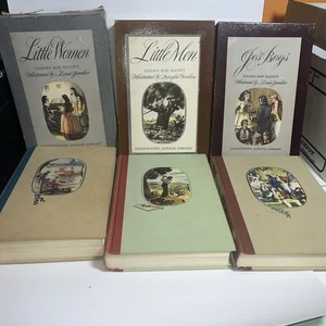 Louisa May Alcott  1947 /49 Illustrated Junior Library (G&D) Little Women Set - Picture 1 of 16