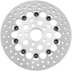 Twin Power Floating Hole Brake Rotor 11.5" Rear Silver #1400RS Harley Davidson - Picture 1 of 1