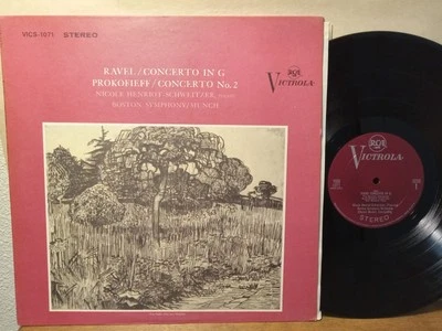 Henriot-Schweitzer, Munch, Boston - Ravel / Prokokieff Concerto, LP NM 1st RCA  - Image 1 of 4