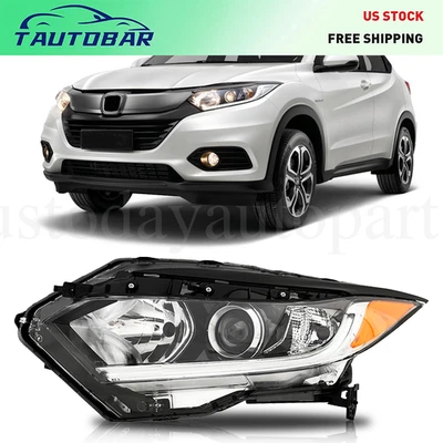 Headlight Halogen w/LED DRL For 2019 2020 2021 2022 Honda HRV HR-V Driver Side - Image 1 of 4