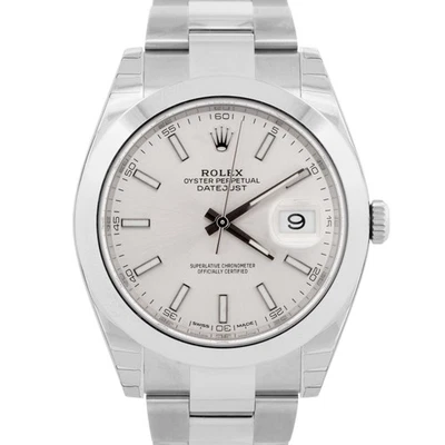 NUEVO PAPEL ADHESIVO SIN USAR Rolex DateJust 41mm Plata OYSTER 126300 CAJA Reloj Foto 1 de 4