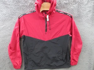 Neu mit Etikett Aeropostale Herren Large rot schwarz Nylon Windbreaker Jacke - Bild 1 von 16