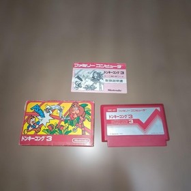 Donkey Kong 3 Famicom Nintendo Japan CIB NTSC-J