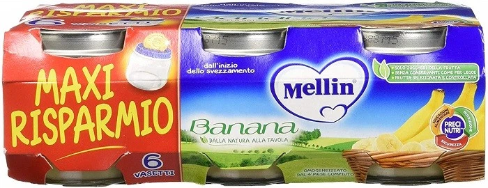 Mellin Omogeneizzati Frutta Banana Offerta 12 Vasetti da 100gr - Immagine 1 di 1