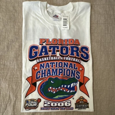 2006 Florida Gators National Champions Football Basketball NCAA T-shirt XL NWT - Image 1 of 4