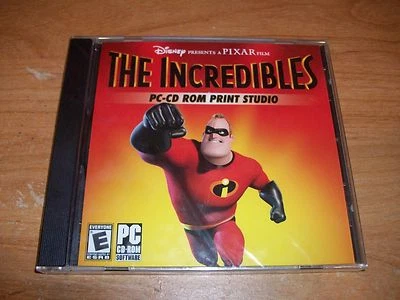 Disney The Incredibles PC CD ROM Software Print Studio Windows 95/Me/XP NEW - Image 1 of 4