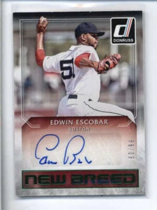 EDWIN ESCOBAR 2016 DONRUSS NEW BREED ROOKIE AUTOGRAPH AUTO #80/99 AJ6990 - Picture 1 of 1