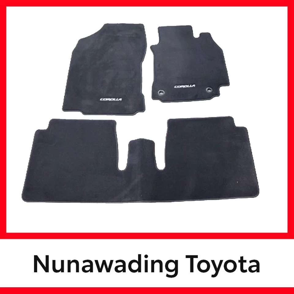 Genuine Toyota Manual Corolla Sedan Carpet Floor Mats Set 12/2013 - 08/2019 - image 1 of 4