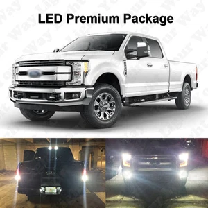 8x White LED Fog Reverse Cargo License Plate Light Bulbs for 2017-2019 F250 F350 - Bild 1 von 9