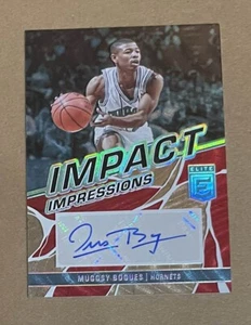 2022-23 DONRUSS ELITE AUTO ASIA RED GOLD 01/10 JERSEY NUMB 1/1 MUGGSY BOGUES JF - Picture 1 of 2